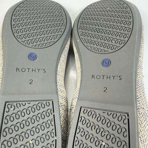 Rothy’s The Kids Loafer Heather Gray Girl’s Size Kids 2 - Picture 10 of 12